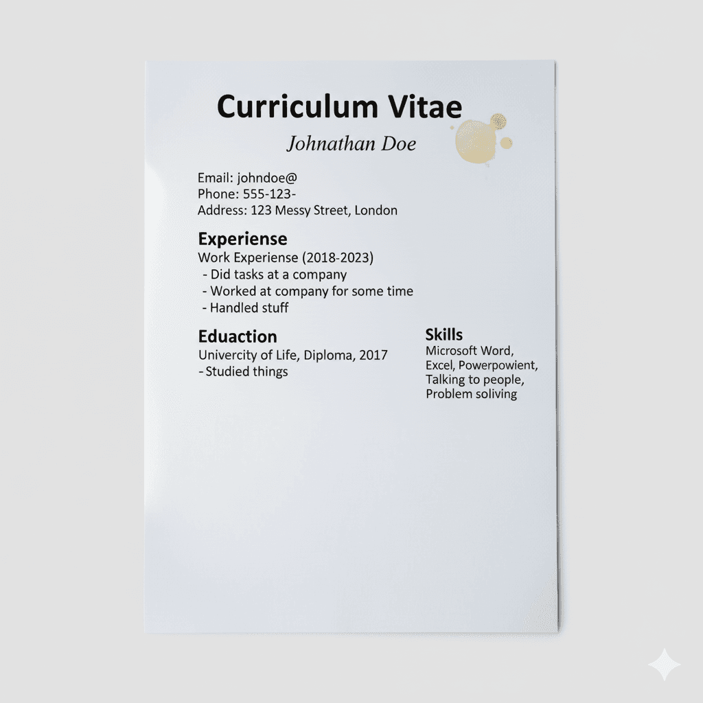 Resume before IntelligentCV — gets rejected by ATS